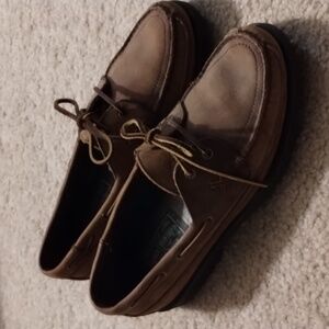 RALPH LAUREN LEATHER BOAT SHOES
